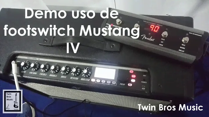 Breve Demo del uso de footswitch del Mustang IV de Fender