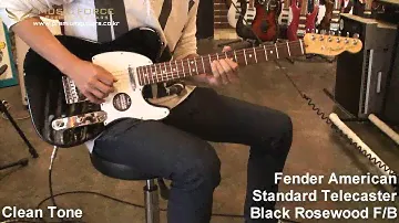 Fender American Standard Telecaster Black Rosewood F/B Demo by Music force