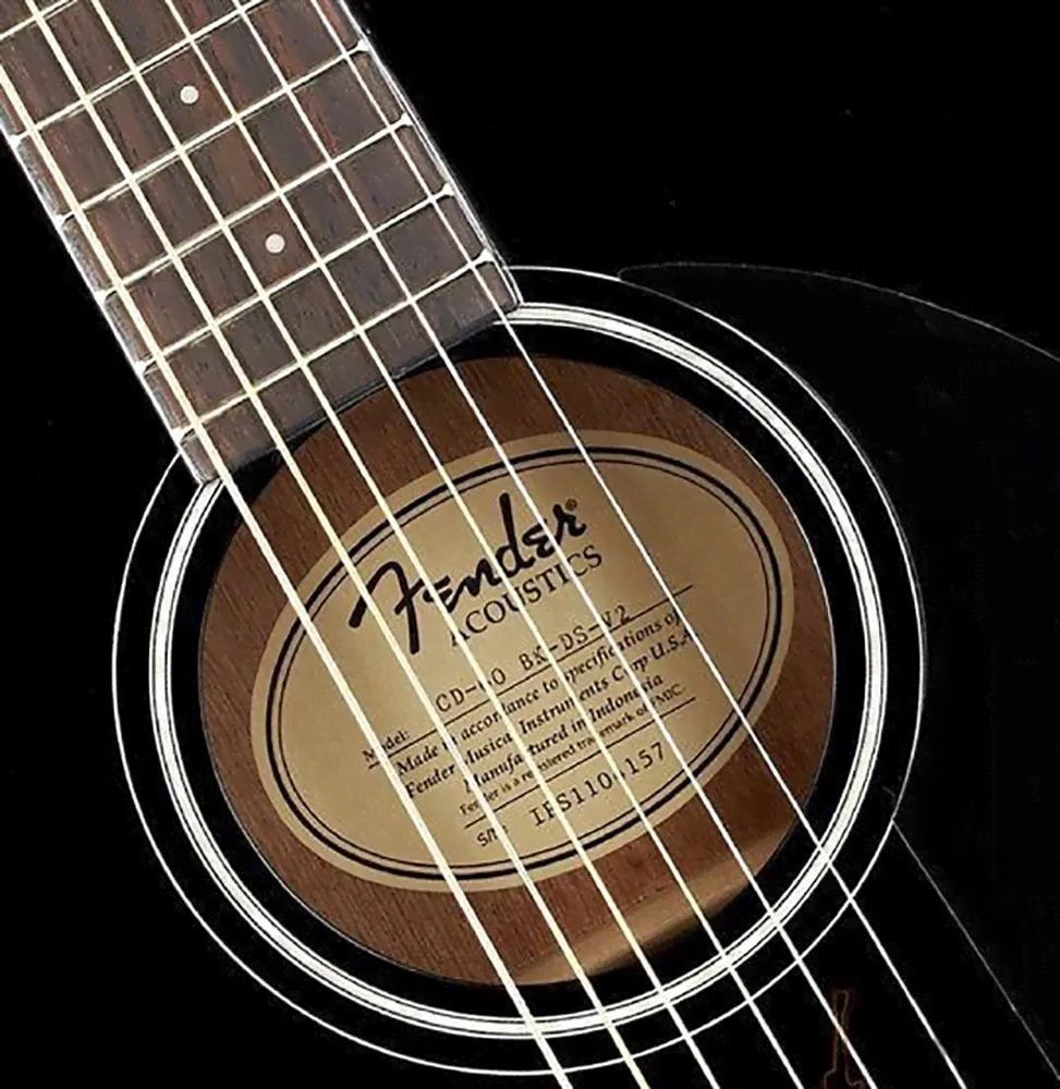 Fender CD-60 Dreadnought Black-2