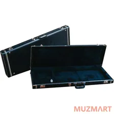 Fender G&G STANDARD MUSTANG/MUSICMASTER/BRONCO BASS HARDSHELL CASE, BLACK WITH ACRYLIC INTERIOR Кейс для бас-гитары