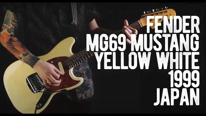 Fender MG69 65 Mustang Yellow White 1999 Japan