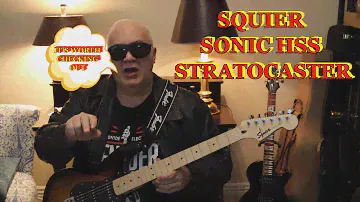 SQUIER SONIC HSS STRATOCASTER UNBOXING AND REVIEW