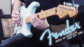 Fender Vintera '50s Stratocaster Sonic Blue || DEMO