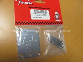 Fender нэкплейт modern style w. micro tilt, хром 0991445100