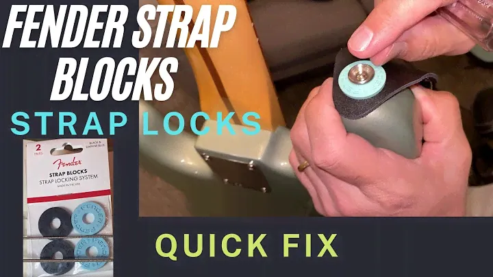Fender Strap Blocks issue -- Quick Fix -- Guitar Strap Locks
