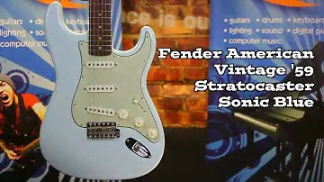 Fender American Vintage '59 Stratocaster in Sonic Blue Demo | PMTVUK
