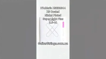 D'Addario XSE09544 XS Coated Nickel Plated Super Light Plus 9.5-44 #guitarstrings #струны #daddario